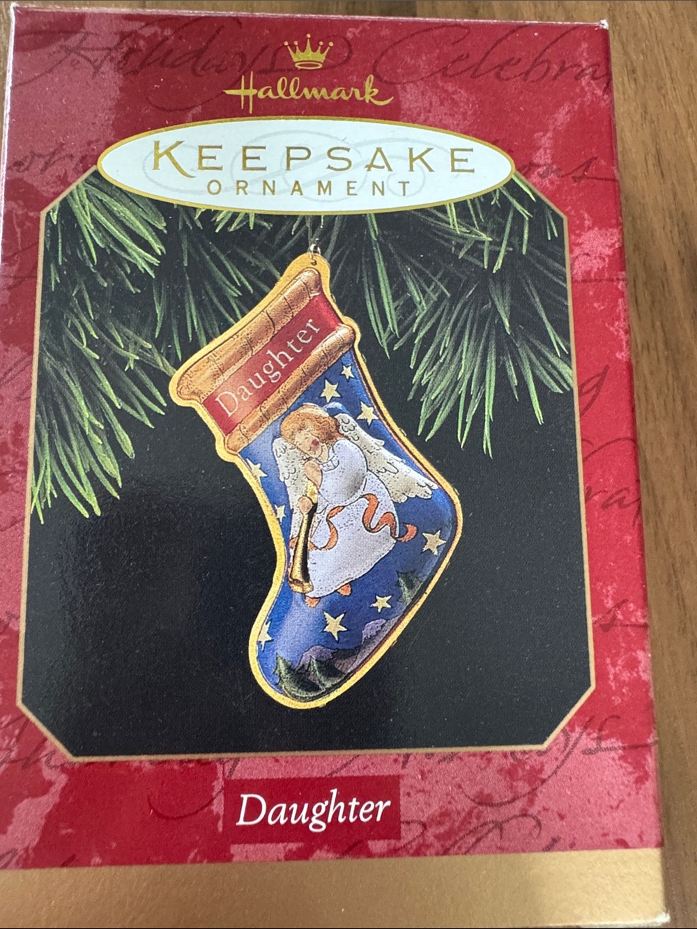 Hallmark Tin Daughter Stocking Angel